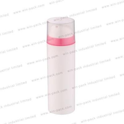 Hot Sale White Empty Cosmetic Airless Lotion Bottle with Clear Cap 30ml 50ml 100ml 150ml