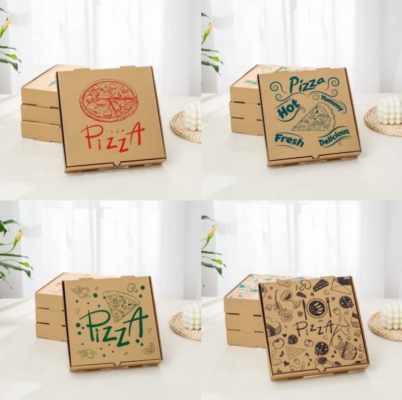 Custom Pizza Box Paper Food Box Pizza Package Box Wholesale Good Quality