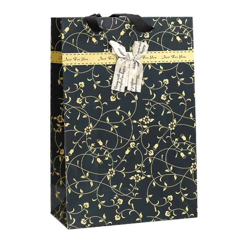 Floral Print Fashion Style Fancy Paper Gift Bag