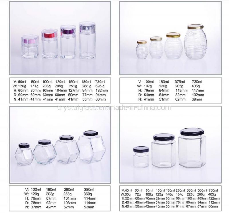 Airtight Glass Decorative Jar with Lid/Food Storage Containers