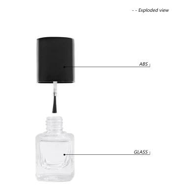 10ml Square Glass Empty Nail Polish Bottles