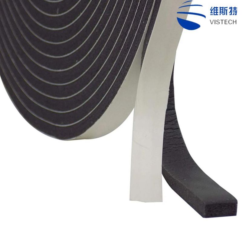 Single Sided Self Adhesive Seal Door Window Tape Strip Collision Avoidance Sealing Rubber Foam Strip