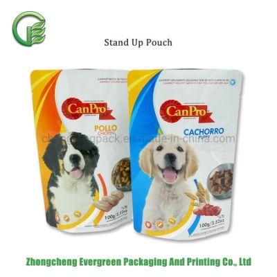 Customized Retort Cat Wet Food Packaging Bag Small Size Aluminium Foil Sachet Pet Snack Doypack Pouches