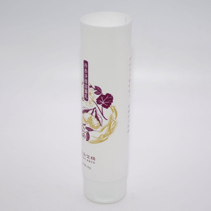 Recyclable Gentle Milk Cleanser PE Matt Surface Cosmetic Packaging Tube