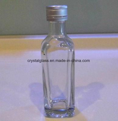 100ml Square Liquor Spirit Glass Wine Bottle