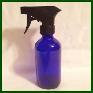 250ml Cobalt Blue Boston Round Glass Spray Bottle