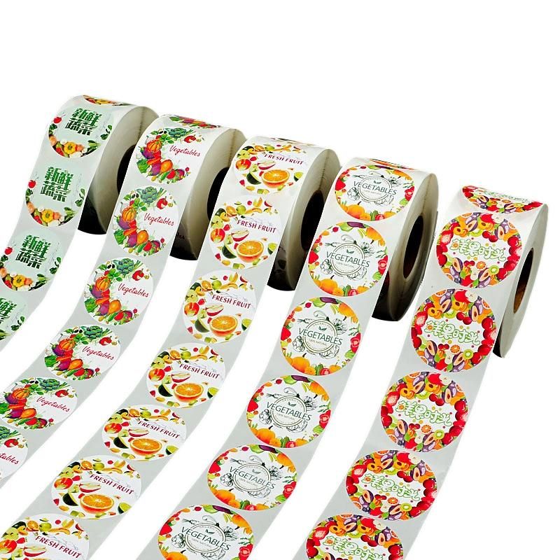 Wholesale Fruit Vegetables Juice Label Waterproof Durable Adhesive Sticker Label