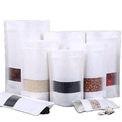 Factory Wholesale Food Grade Standing up Heat Seal Printed Tea Custom Food Kraft Paper Bag