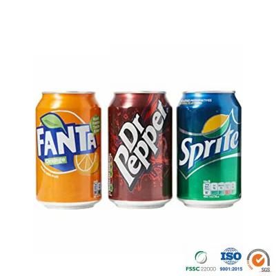 Easy Opened Soft Drink Customized Printed or Blank Epoxy or Bpani Lining Standard 330ml Aluminum Can