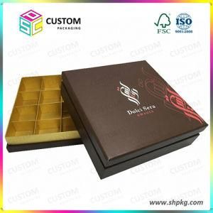 Rigid Chocolate Box with Dividers Inside