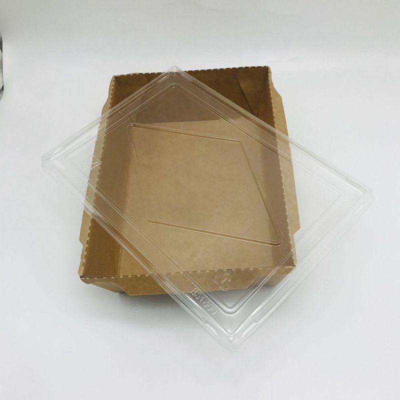 Custom Printed Food Kraft Paper Box Package for Food; Best Price Eco Kraft Paper Clamshell Burger Package Box Fried Food Package