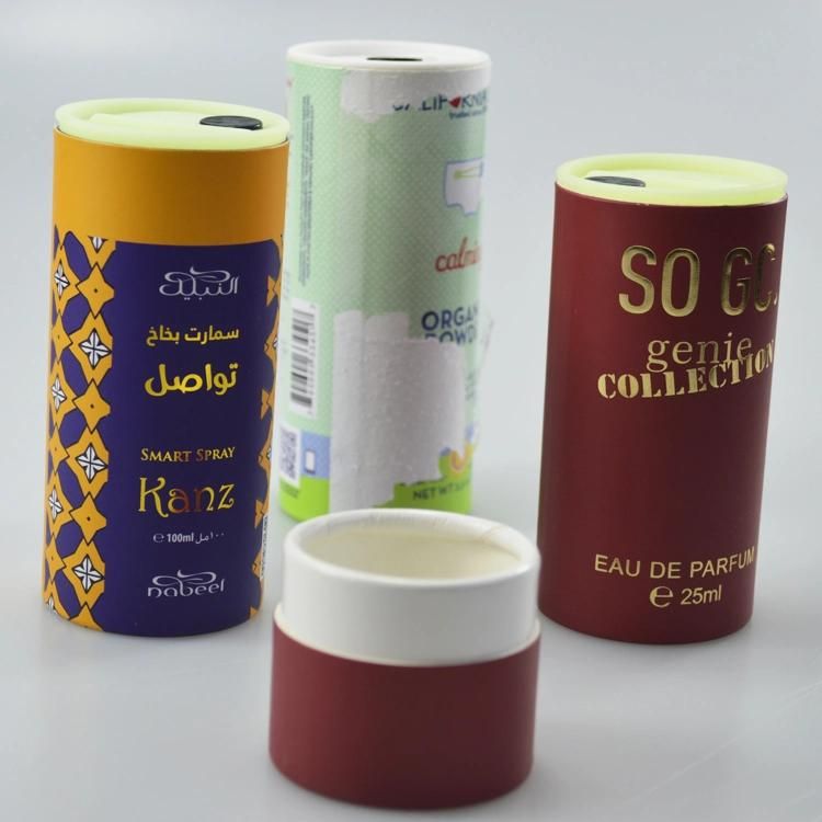 200ml Baby Talcum Powder Bottle with for Body Loose Rolled Drum Paper Can with Plastic Tape Master Rotating Lid