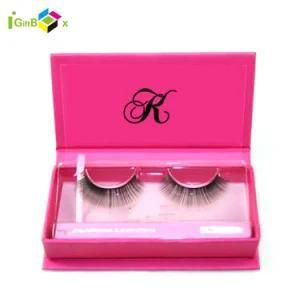 Fancy PVC Windows Custom Eyelashes Package Box Glitter Pink Eyelash Box Packaging