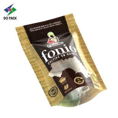 Dq Pack Custom Print Mylar Pouch Flexible Packaging Bag Coffee Mylar Pouch Stand up Pouch for Coffee Packaging