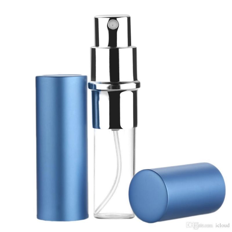 Aluminum Sprayer Perfume Bottle with Inside Glass Bottle