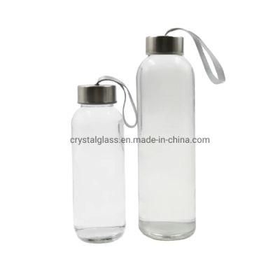 420ml 14oz BPA Free Custom Portable Drinking Sports Glass Water Bottle with Neoprene Sleeve