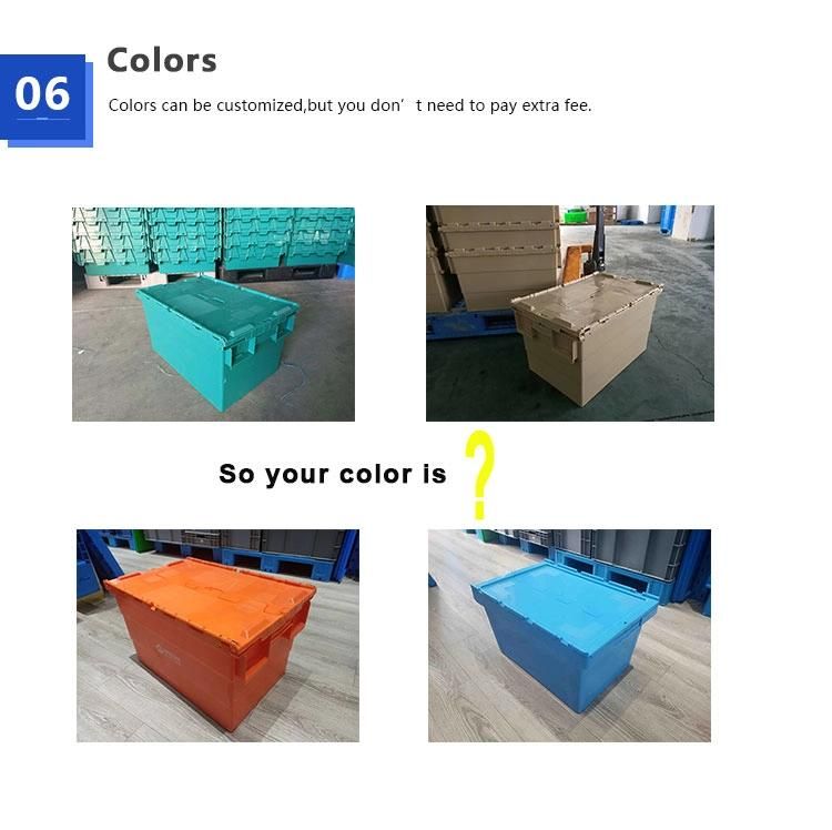 PP Material Stackable No Foldable Plastic Moving Box