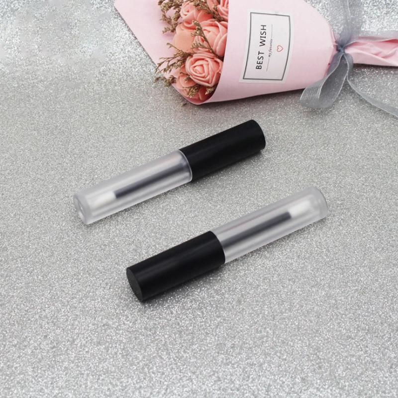 2ml High Quality Black Frosted Low MOQ in Stock Ready to Ship Clear Empty Lipgloss Tubes Empty Lip Gloss Tube