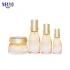 Yellow Color Empty Skincare Packaging Cosmetic Bottles Glass Lotion Pump Bottle 40ml 100ml 120ml