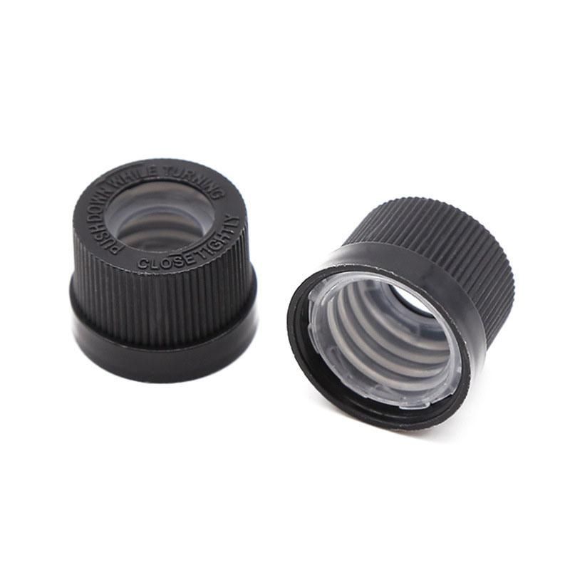 Wholesale 18mm Euro Glass Bottle Seal Tamper Childproof Evident Plastic Cap for Essential Oil Bottle