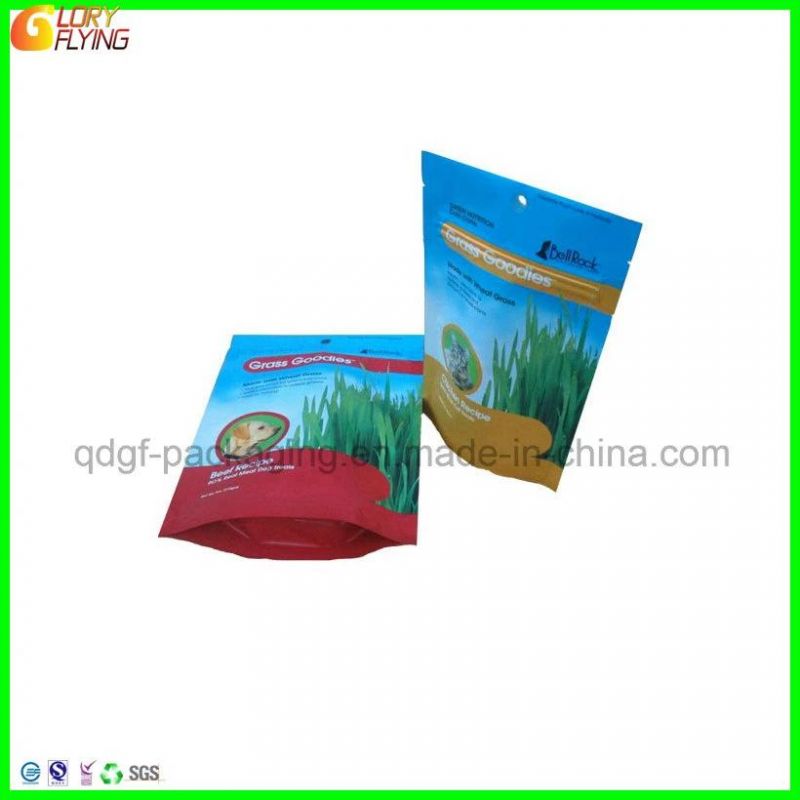 Flat Bottom Dog Food Bag Zipper Bag Plastic Packaging Bag