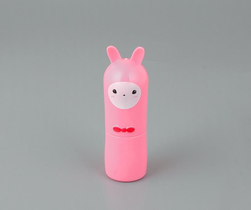 Low MOQ Cheap Cute Pink Empty Lipstick Case Container Rabbit Shaped Lipstick Tube Packaging