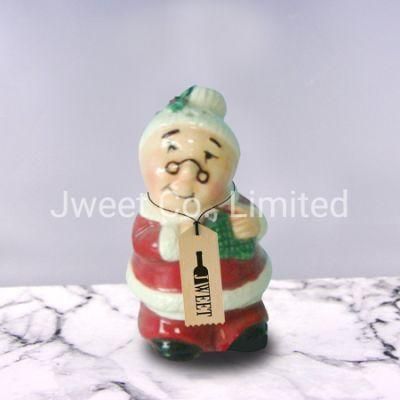 OEM Merry Christmas Santa Claus Shape Ceramic Bottle