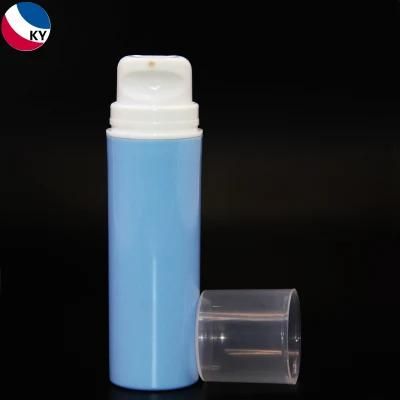 200ml Round White Color Airless PP Plastic Pump Bottle