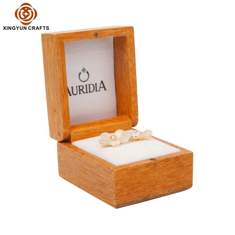 Pink Ring Box Wooden Jewelry Box Custom Wood Factory Direct Supply Custom Logo High Quality Gift Box