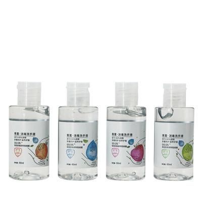 60ml Empty Pet Plastic Packaging Bottle for Hand Sanitizer Gel