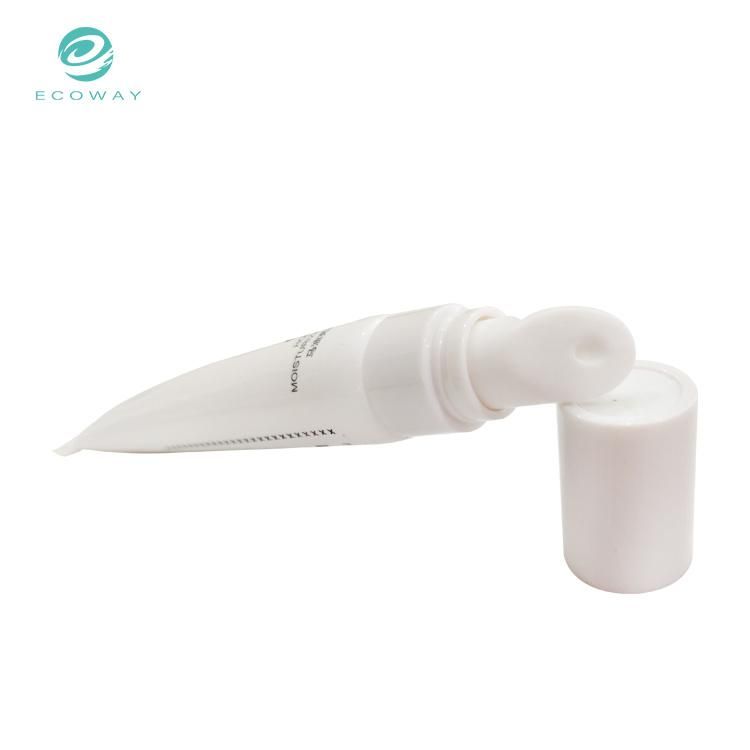 White Empty Plastic Cosmetic Eye Cream Soft Tube 15ml with White Cap