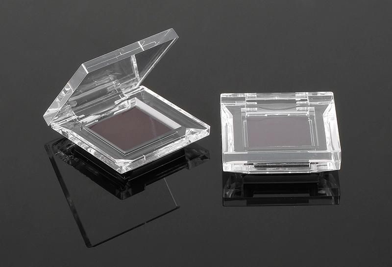 Empty Square 1.5g Single Hole Clear Single Eyeshadow Packaging