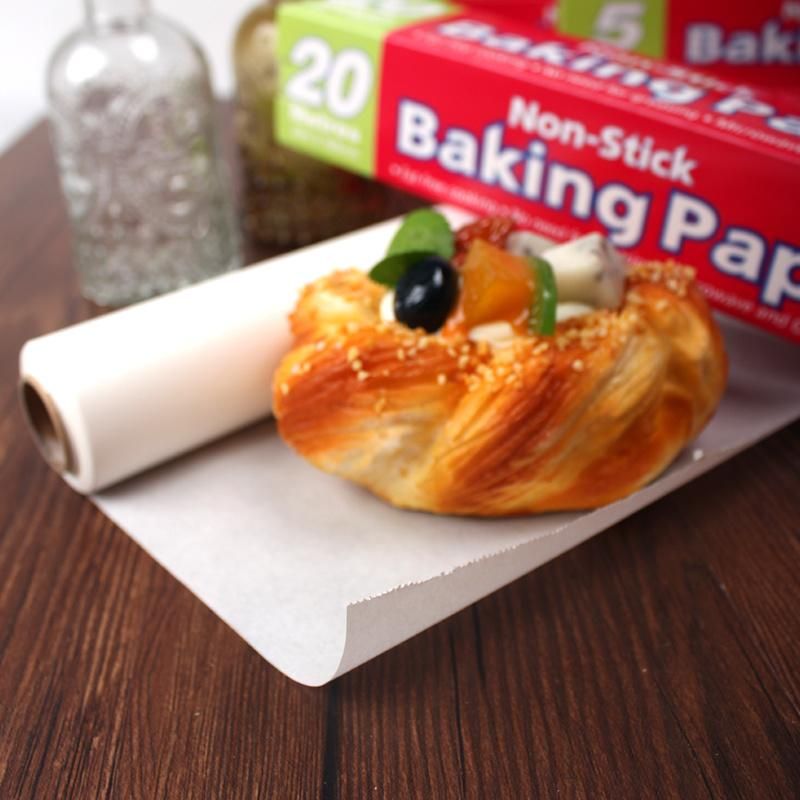 High Quality Dailyuse Food Grade Oil-Proof Wax Paper Kitchen Disposable Precut Silicone Baking Paper in Roll