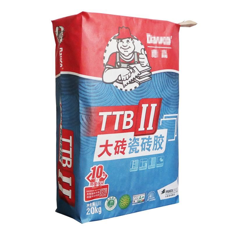 Multiwall Pasted Valve Paper Bag for 20kg 25kg Tile Adhesive Putty Powder Mortar Sand