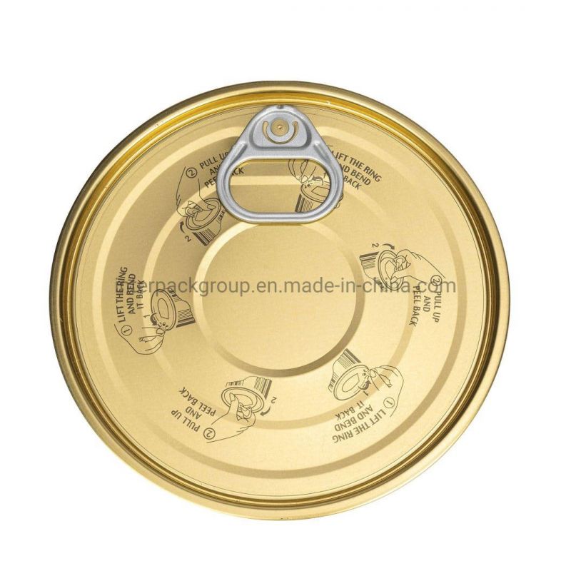 Wholesale Manufacturer Round Square Tin Easy Open End Aluminum Lid Factory Directly Sale