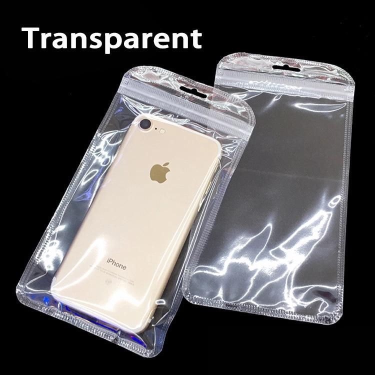 Phone Case Packaging Bag Transparent Plastic Zipper Bag