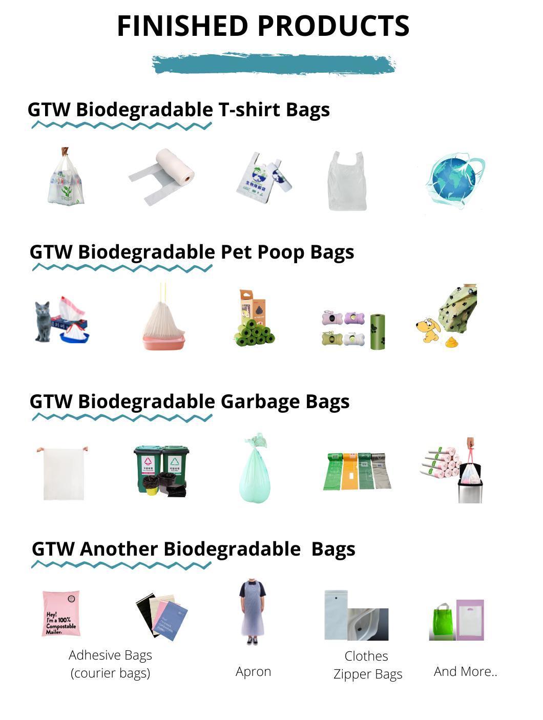 Factory Biodegradable Compostable Shopping T-Shirt Bags