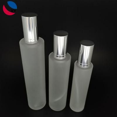 Matte Clear Glass Perfume Spray Bottle with Aluminum Pump Sprayer