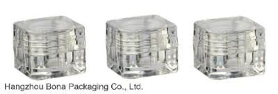 5g Clear Square Cosmetic Cream Jar