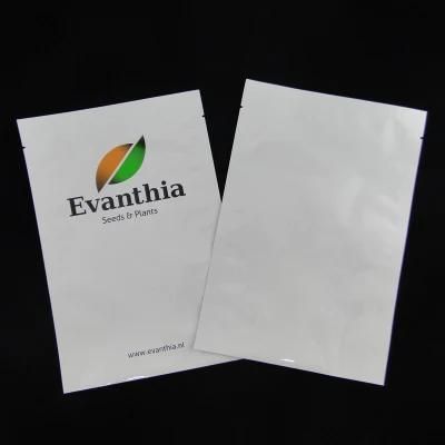 Food Grade Resealable Aluminum Foil Seed Fertilizer Packaging Zipper Bag