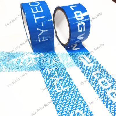 Tamper Evident Void Open Security Carton Sealing Tape for Packing Use