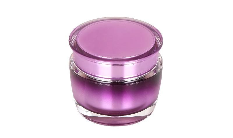 50g 120ml Elegant Purple Empty Acrylic Cream Plastic Cosmetic Jar for Skin Care