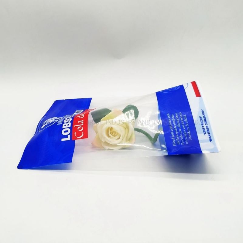 Frozen Shrimp and Seafood Packing Bag Customized Compostable Seafood Packaging Bag