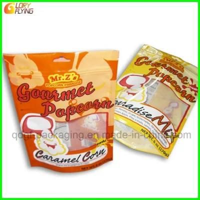 Plastic Three-Side Sealed Food Packaging Bag with Resealable Zipper