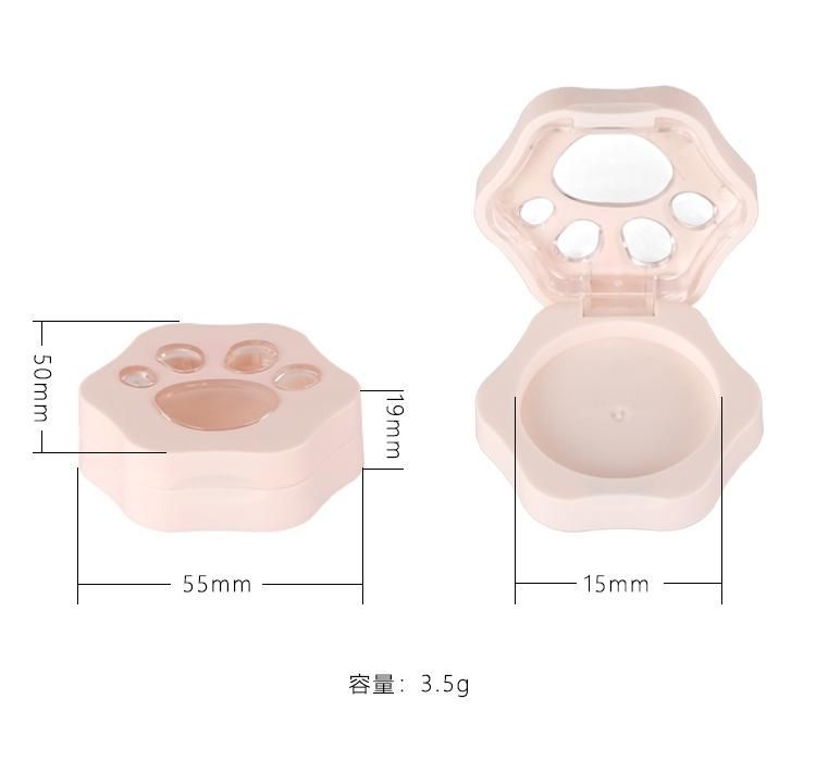 Best Price 3.5g Cute Shape Powder Compact Case Empty Loose Powder for Cosmetic Packaging