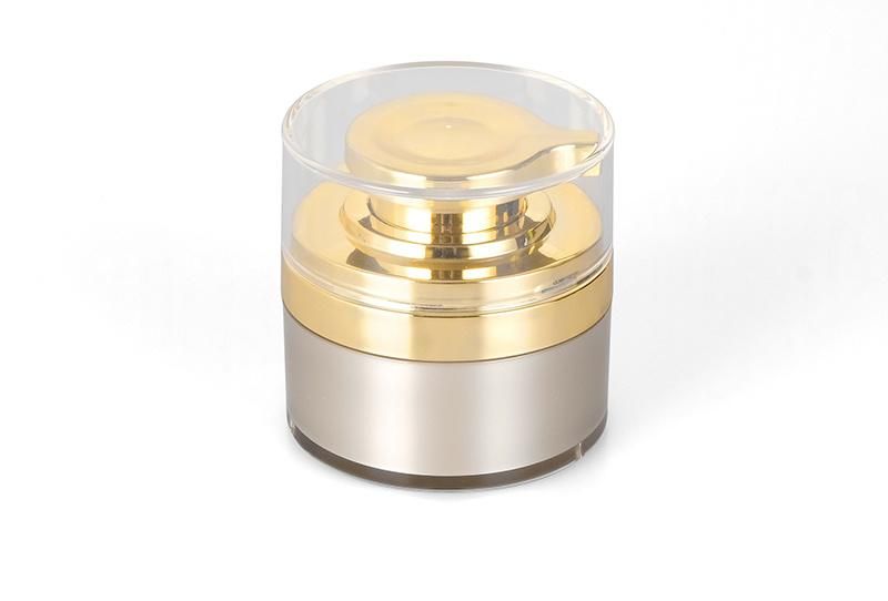 30g Gold Empty Plastic Acrylic Cream Jar for Skin Care