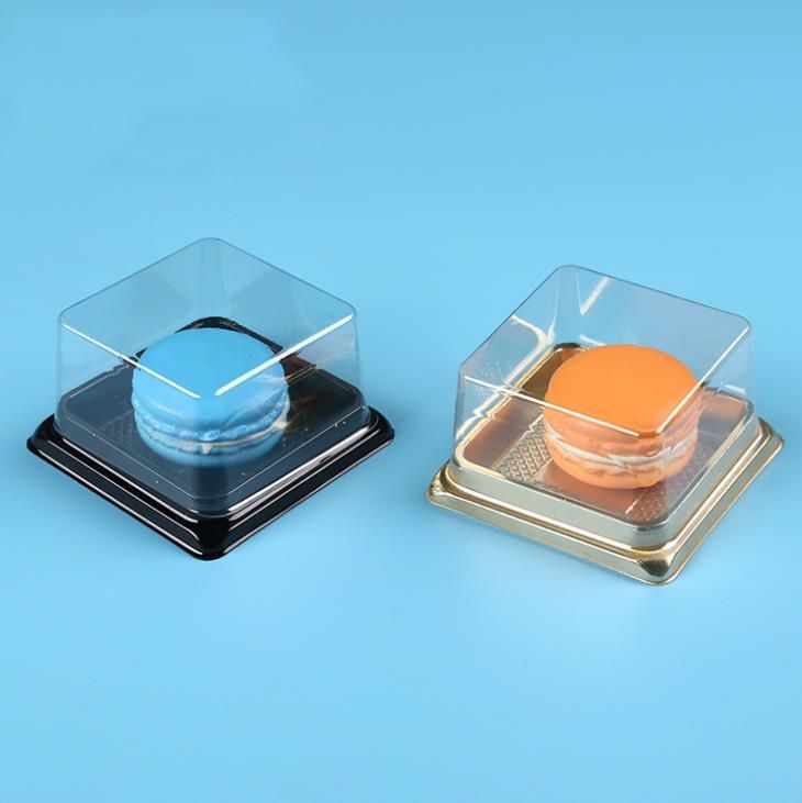 Disposable Cake Container Plastic Packaging Pastry Square Dome Box