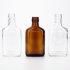 Vista 188ml 200ml 375ml 750ml Flint Amber Flask Oval Glass Bottle