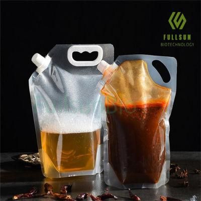 Food Packaging Bag Coffee Tea Recyclable Die-Cut Handle Drink Juice Beer Seasoning Sauce Nozzle Plastic Bags