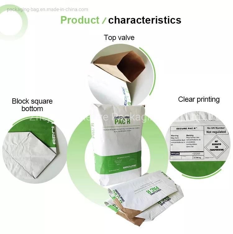 Trustworthy China 25kg PP Woven Kraft Paper Cement Bag Supplier